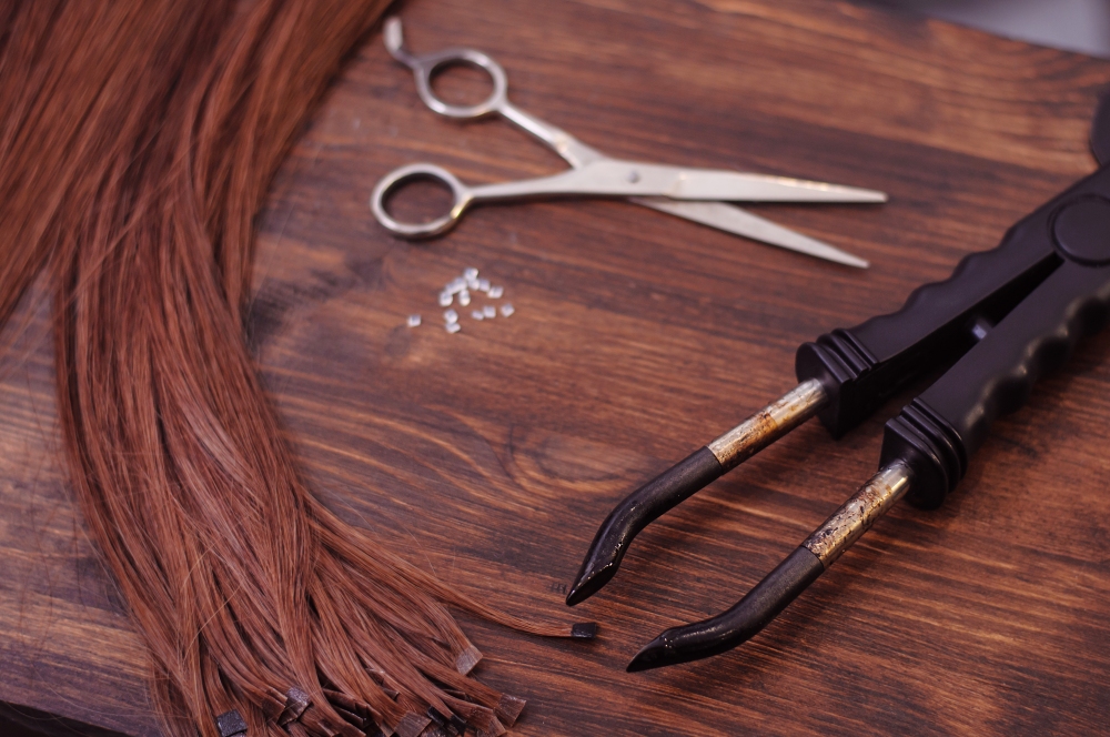Haarverlängerungen mit Keratin
