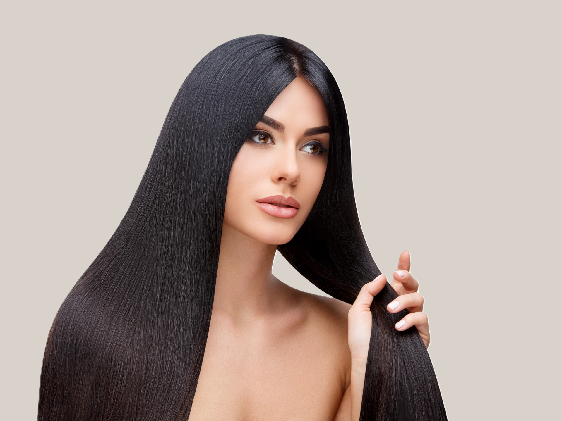 Indische Remy Echthaar-Tressen Naturfarbe Glatt