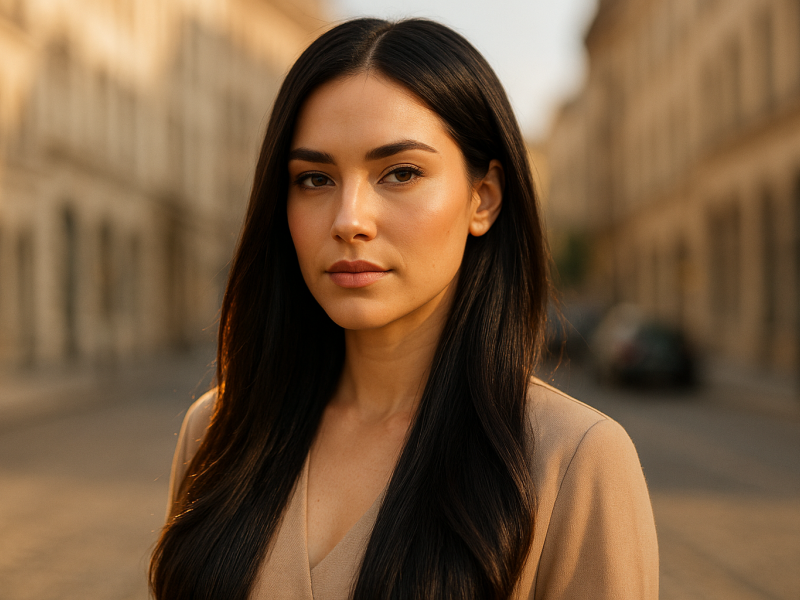 Indische Premium Naturhaar-Tressen Glatt