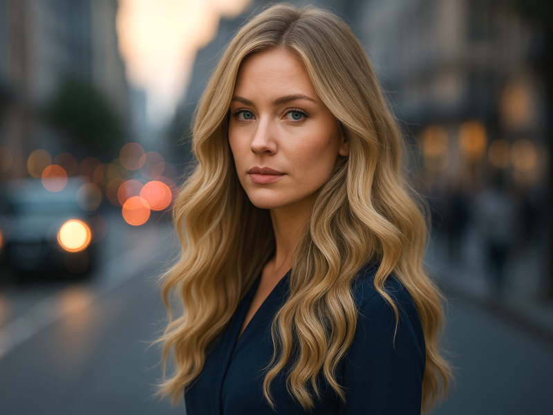 Indische Premium Gefärbte Gewellte Echthaar-Tressen