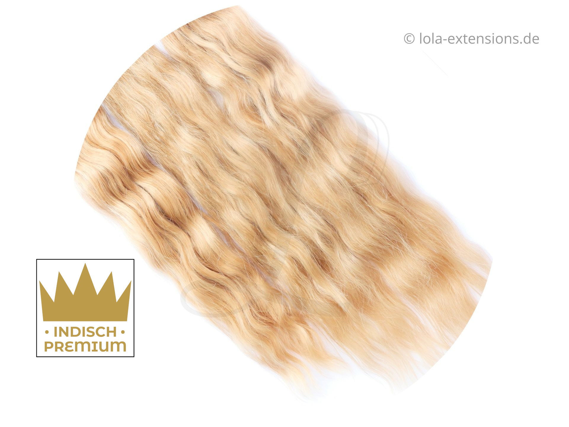 Indische Premium Echthaartressen gewellt Farbe 27