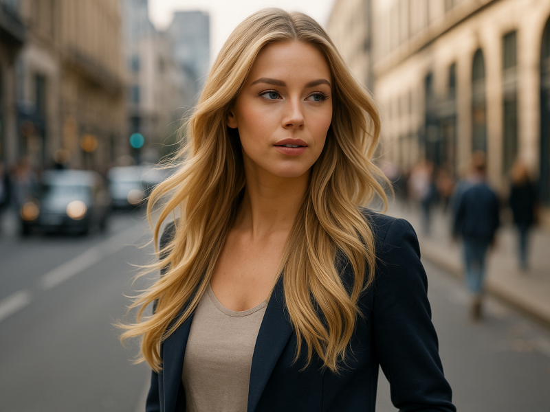 Indische Premium Gefärbte Leicht Gewellte Echthaar-Tressen