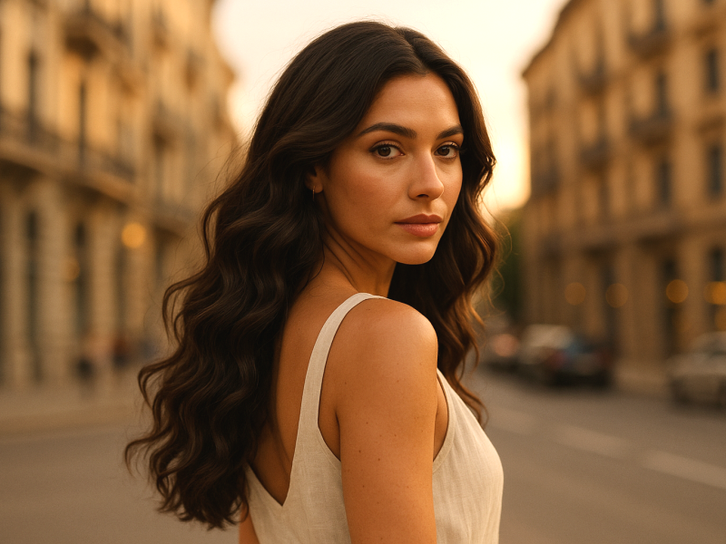 Indische Premium Naturhaar-Tressen Leicht Gewellt